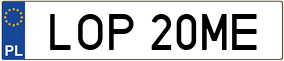 Trailer License Plate